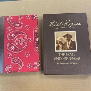 Will Roger The Man and His Times Hard Cover book with Cover 0221